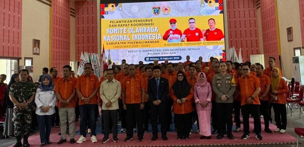 Pengurus KONI Polman Periode 2025-2029 Resmi Dilantik, Fokus pada Pembinaan Usia Dini dan Persiapan Porprov 2026