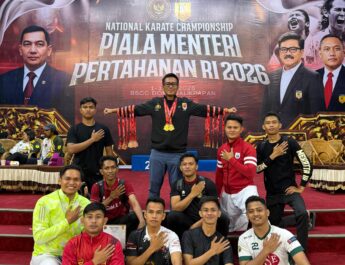 Tim Karate Polda Sulbar Torehkan Prestasi di Kejuaraan Nasional Piala Menhan RI
