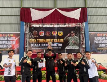 Polda Sulbar Juara Umum, Borong Medali di Kejuaraan Karate Piala Panglima TNI 2026
